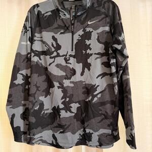 Nike Black and Gray Camo Pullover Women's Size L